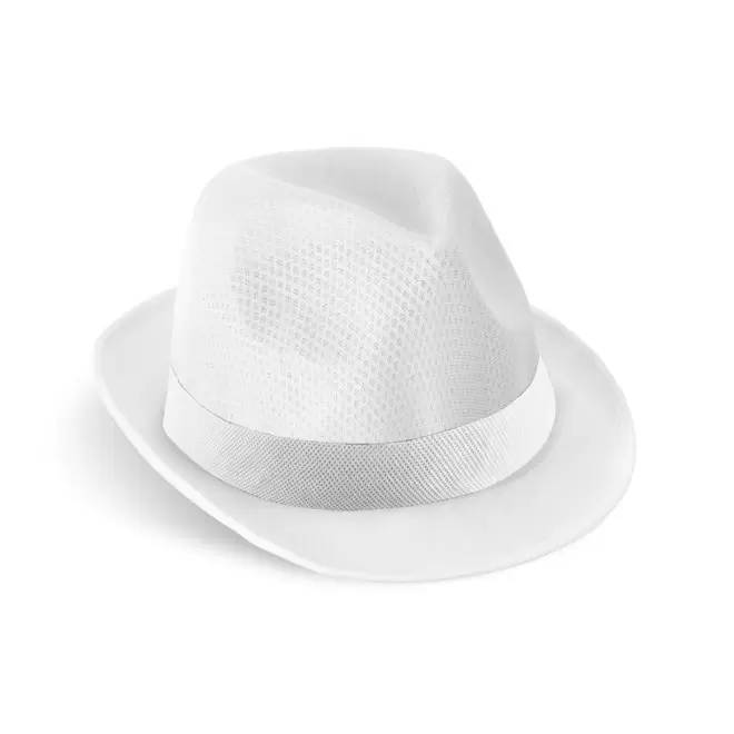 CHAPEAU AVEC BANDEAU PERSONNALISABLE 'BRAZ COULEUR' 4J - blanc