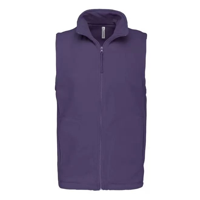POLAIRE PERSONNALISABLE BODYWARMER HOMME 'KARIPOL BW' - violet foncé