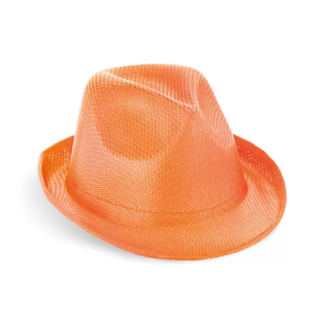 CHAPEAU SANS BANDEAU PERSONNALISABLE 'BRAZ COULEUR' 4J - orange