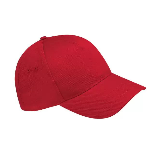 CASQUETTE BEECHFIELD PERSONNALISABLE 'ULTIMATE 5 PANEL' - rouge