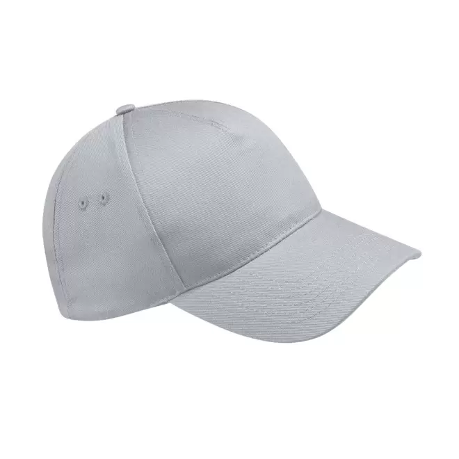 CASQUETTE BEECHFIELD PERSONNALISABLE 'ULTIMATE 5 PANEL' - gris clair