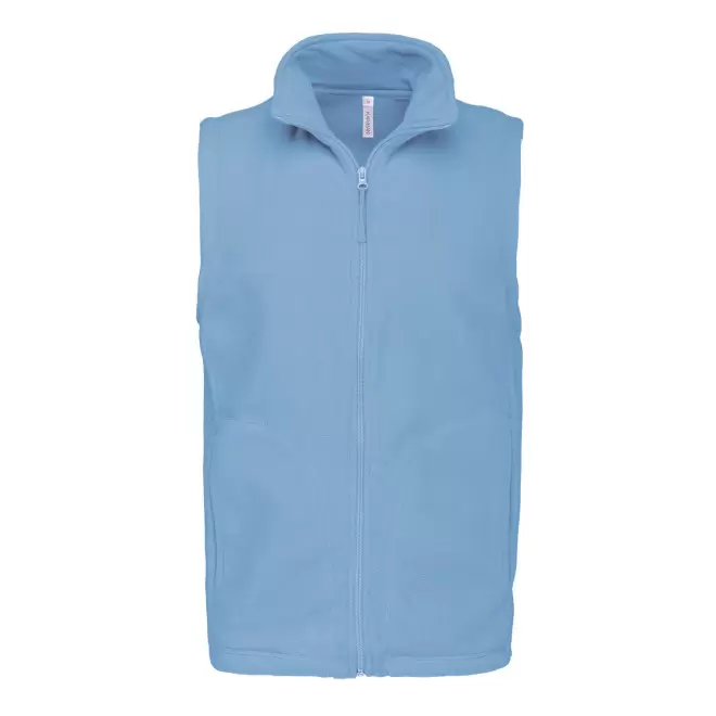 POLAIRE PERSONNALISABLE BODYWARMER HOMME 'KARIPOL BW' - bleu ciel