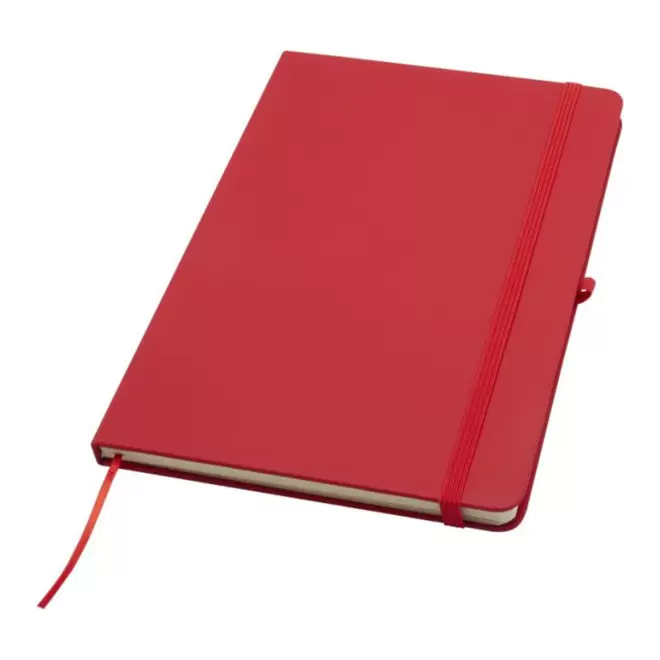 CARNET AVEC PORTE STYLO A5 PERSONNALISABLE 'TOMASO PLUS' - rouge