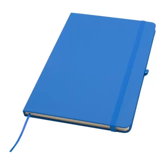 CARNET AVEC PORTE STYLO A5 PERSONNALISABLE 'TOMASO PLUS' -  bleu clair