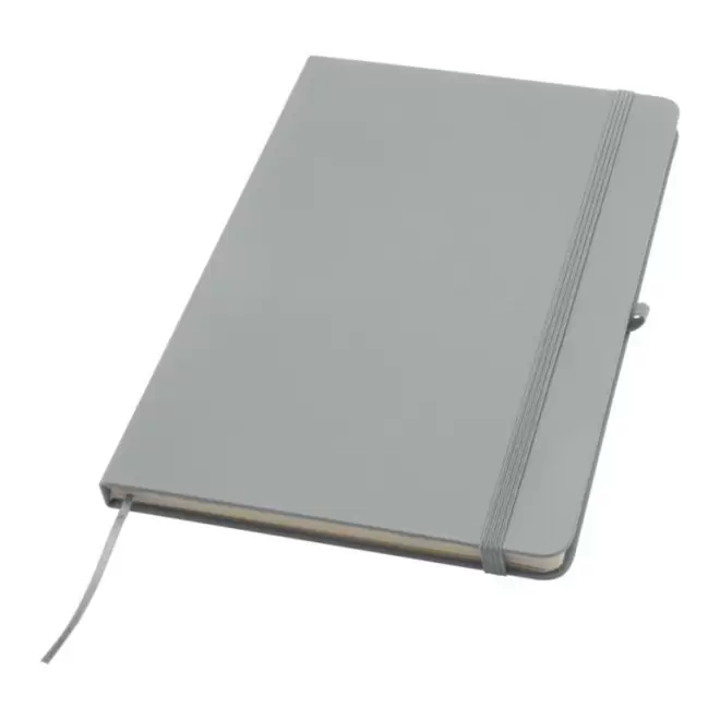CARNET AVEC PORTE STYLO A5 PERSONNALISABLE 'TOMASO PLUS' - gris