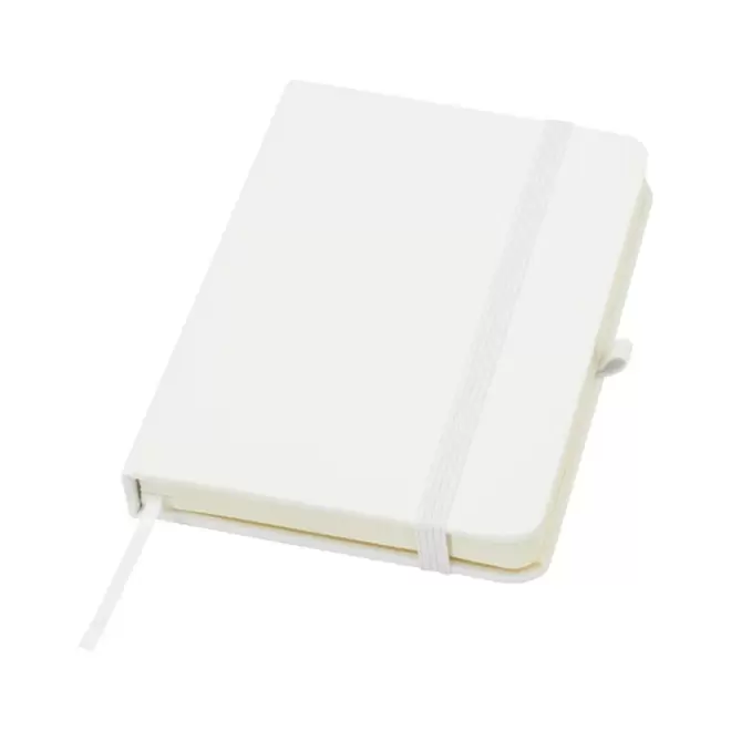 CARNET A6 AVEC PORTE STYLO PERSONNALISABLE 'MARTIN PLUS' - blanc