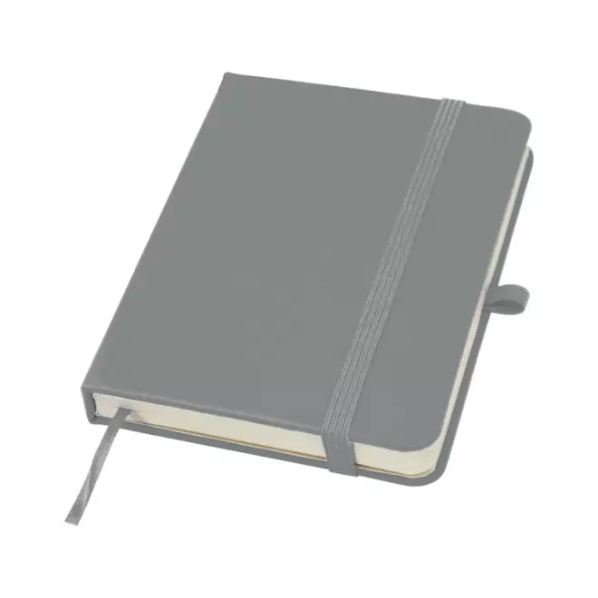 CARNET A6 AVEC PORTE STYLO PERSONNALISABLE 'MARTIN PLUS' - gris