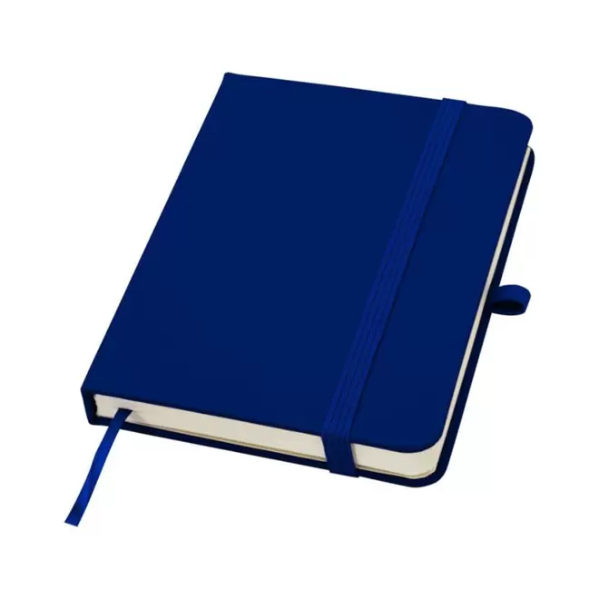 CARNET A6 AVEC PORTE STYLO PERSONNALISABLE 'MARTIN PLUS' - bleu marine