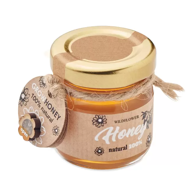 POT DE MIEL PERSONNALISABLE 'HONEY' - transparent