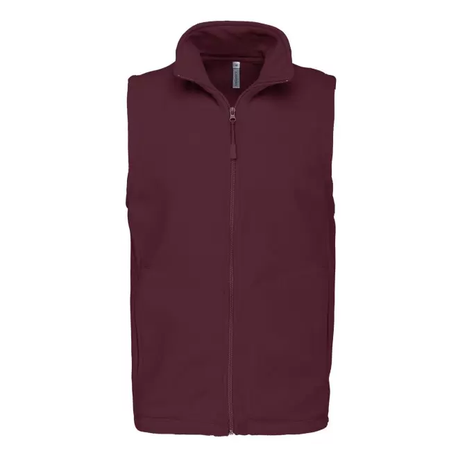 POLAIRE PERSONNALISABLE BODYWARMER HOMME 'KARIPOL BW' - bordeaux