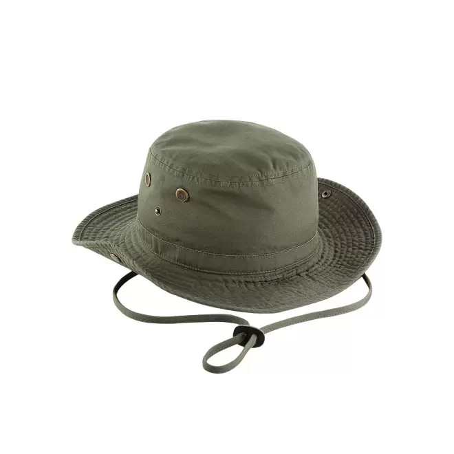 CHAPEAU BEECHFIELD PERSONNALISABLE 'OUTBACK HAT' - vert olive
