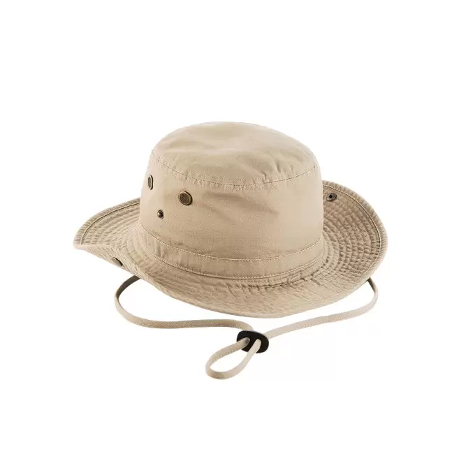 CHAPEAU BEECHFIELD PERSONNALISABLE 'OUTBACK HAT' - beige