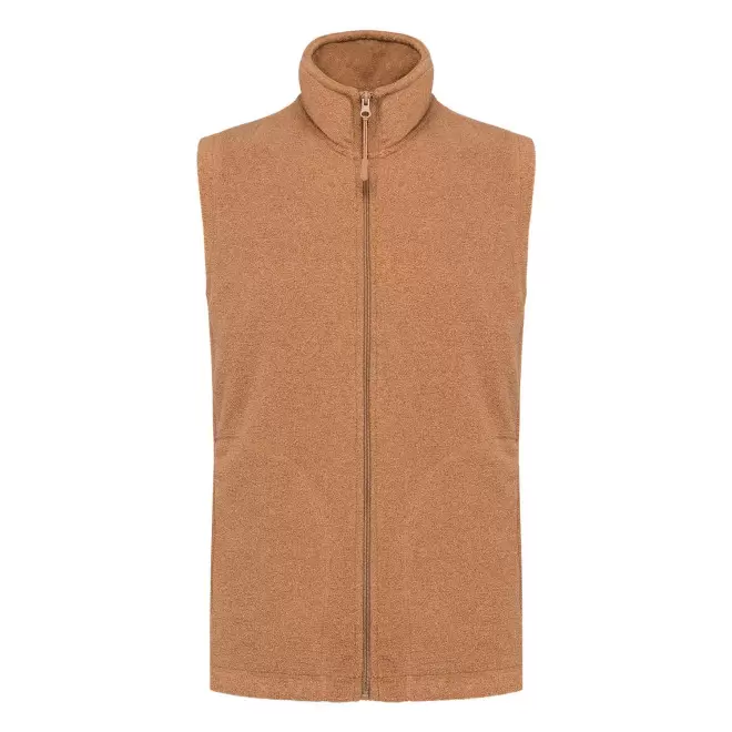 POLAIRE PERSONNALISABLE BODYWARMER HOMME 'KARIPOL BW' - camel chiné