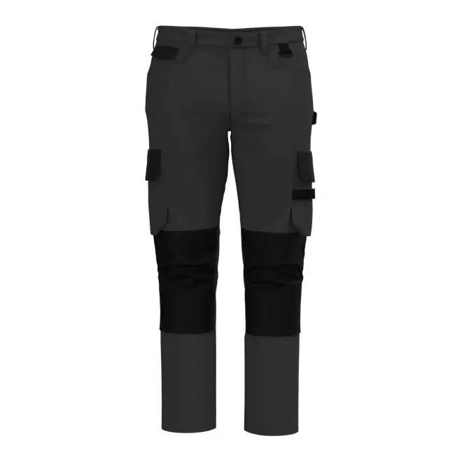 PANTALON DE TRAVAIL PERSONNALISABLE 'SOLVEX' - gris foncé/noir