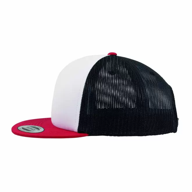 CASQUETTE TRUCKER PERSONNALISÉE PLATE 'FRITZ' - noir/blanc/rouge