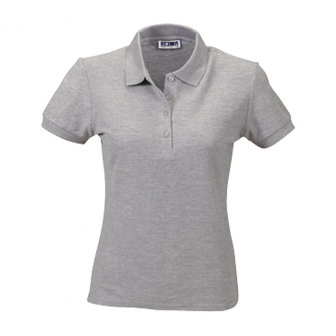 POLO PUBLICITAIRE FEMME 'PEOPLE' COULEUR 210 GR/M² - gris chiné