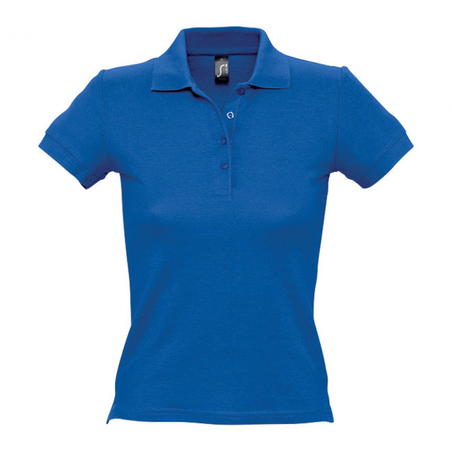 POLO PUBLICITAIRE FEMME 'PEOPLE' COULEUR 210 GR/M² - bleu royal
