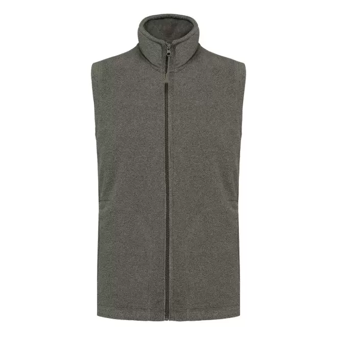 POLAIRE PERSONNALISABLE BODYWARMER HOMME 'KARIPOL BW' - kaki chiné