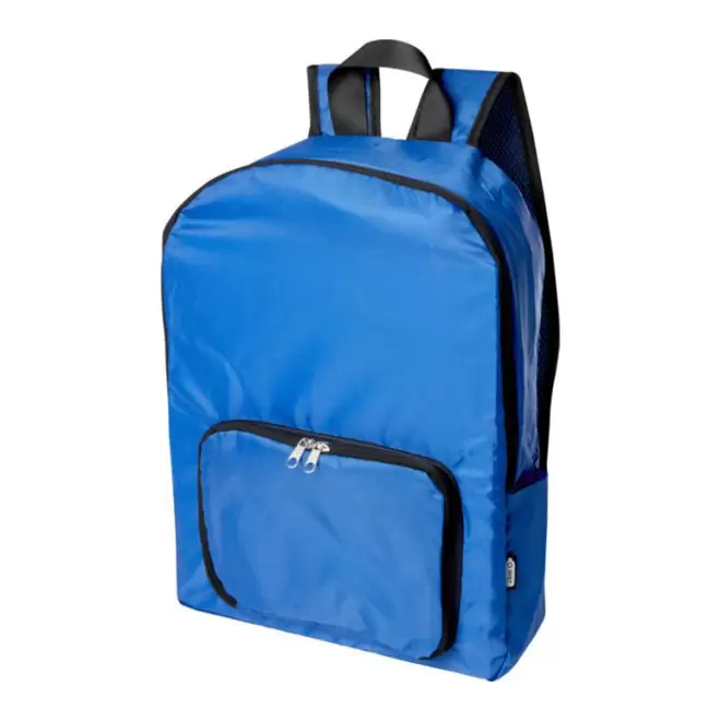SAC A DOS PLIABLE PERSONNALISE EN RPET 'LANADEL' - bleu