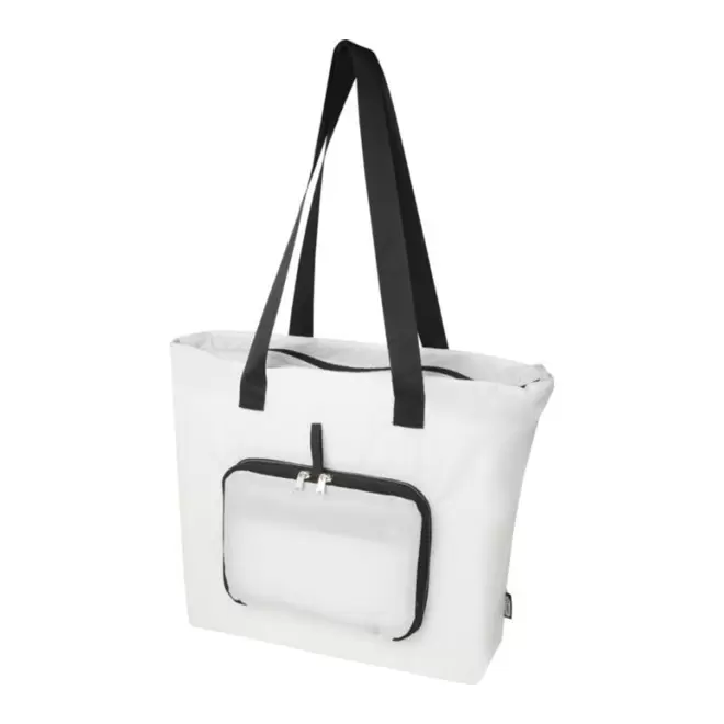 SAC SHOPPING PLIABLE RPET PERSONNALISE 'LANADEL' - blanc