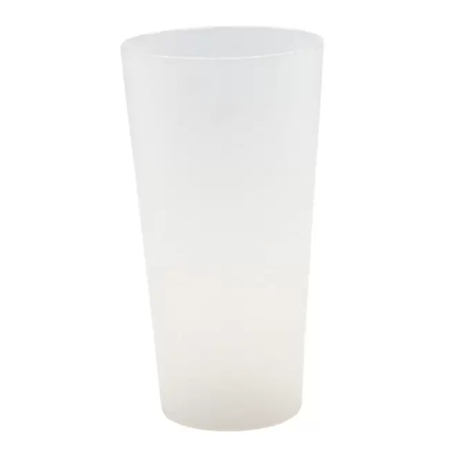 GOBELET PERSONNALISÉ RÉUTILISABLE QUADRI 60 CL 'CUP' - blanc opaque