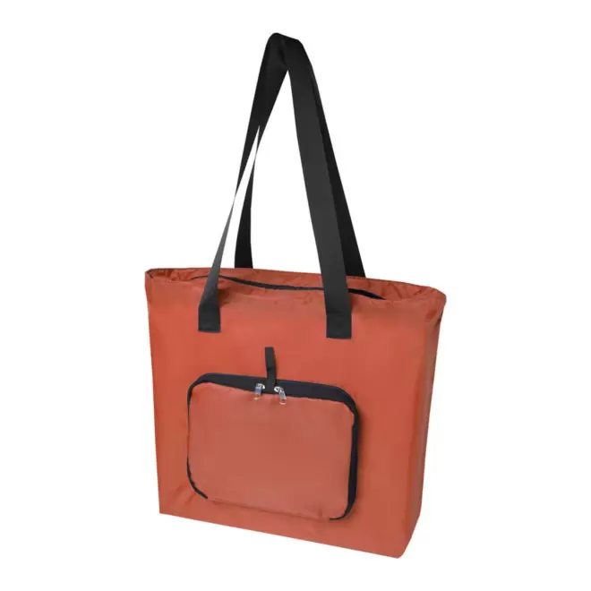 SAC SHOPPING PLIABLE RPET PERSONNALISE 'LANADEL' - rouge