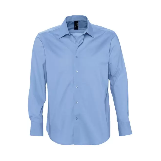 CHEMISE PUBLICITAIRE HOMME MANCHES LONGUES 'BRIGHTON' 140 GR/M² - bleu ciel