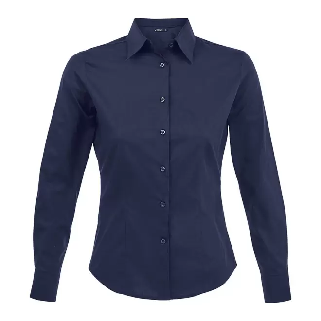 CHEMISES MANCHES LONGUES FEMME 'EDEN' 140 GR/M² - bleu foncé