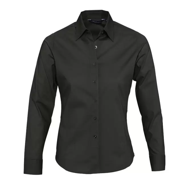 CHEMISES MANCHES LONGUES FEMME 'EDEN' 140 GR/M² - noir