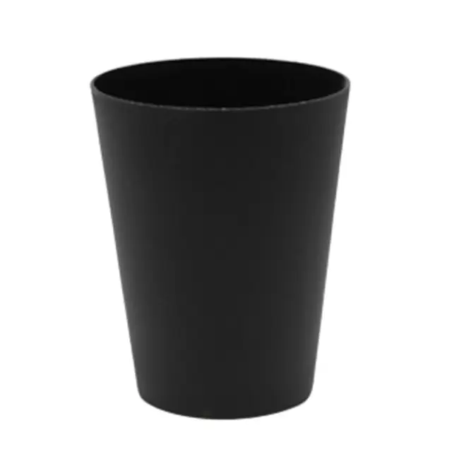 GOBELET A CAFE RÉUTILISABLE PERSONNALISABLE 10 CL QUADRI 'CUP' - noir opaque