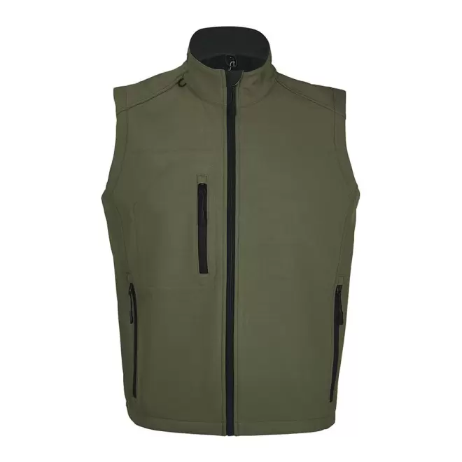 VESTE SANS MANCHES SOFTSHELL HOMME 'RALLYE' 340 GR/M² - army