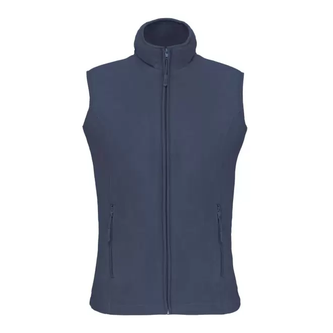 POLAIRE PERSONNALISABLE BODYWARMER FEMME 'KARIPOL BW' - bleu foncé