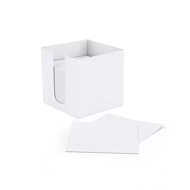 CUBE PAPIER PERSONNALISABLE AVEC BOITE 'CUBI CARTON' - multicolore
