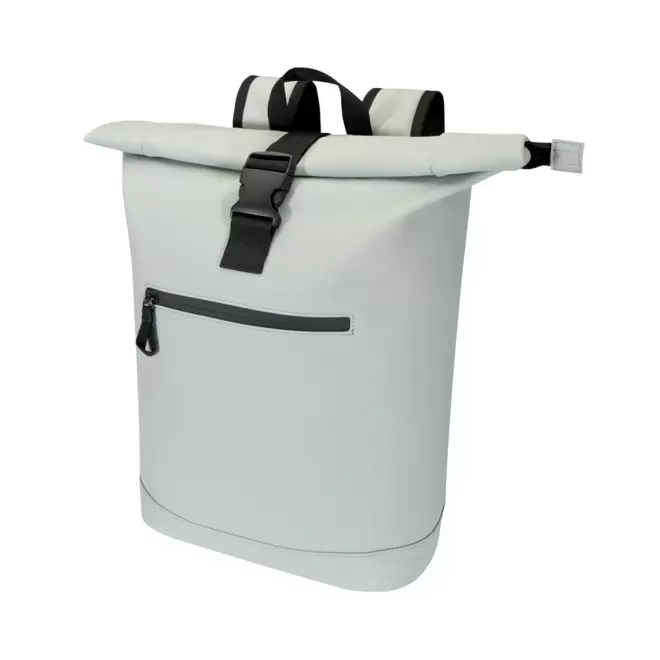 SAC A DOS ROLL TOP 18L PERSONNALISABLE 'PETROS' - gris