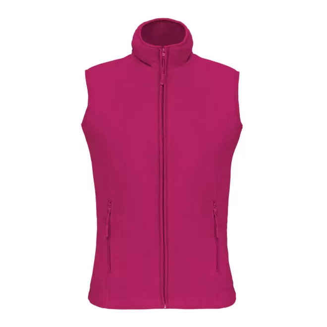 POLAIRE PERSONNALISABLE BODYWARMER FEMME 'KARIPOL BW' - fuchsia
