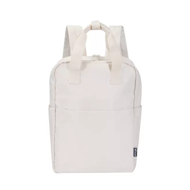 SAC A DOS RECYCLE AWARE PERSONNALISABLE 'TATE' - blanc