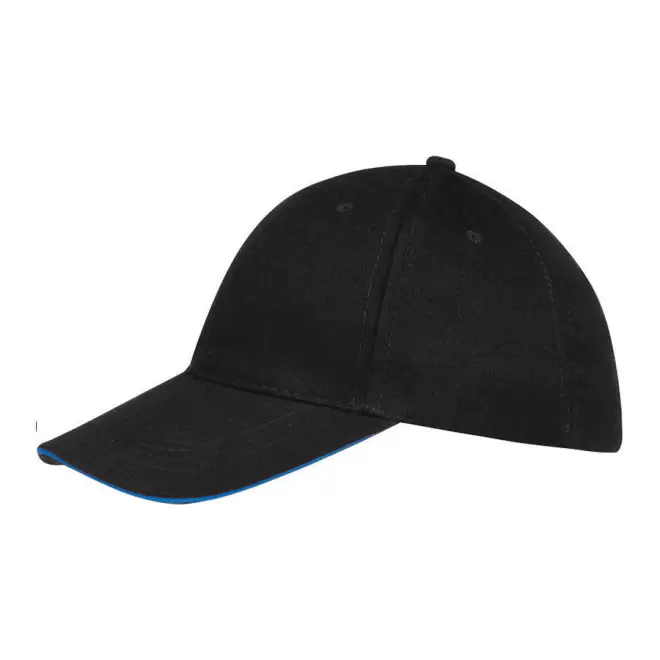 CASQUETTE PUBLICITAIRE 'BUFFALO' 260 GR/M² - noir/royal