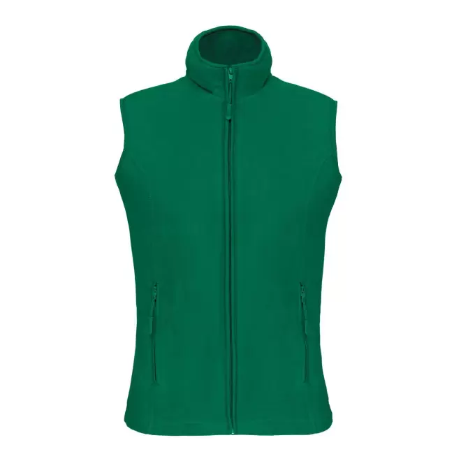 POLAIRE PERSONNALISABLE BODYWARMER FEMME 'KARIPOL BW' - vert