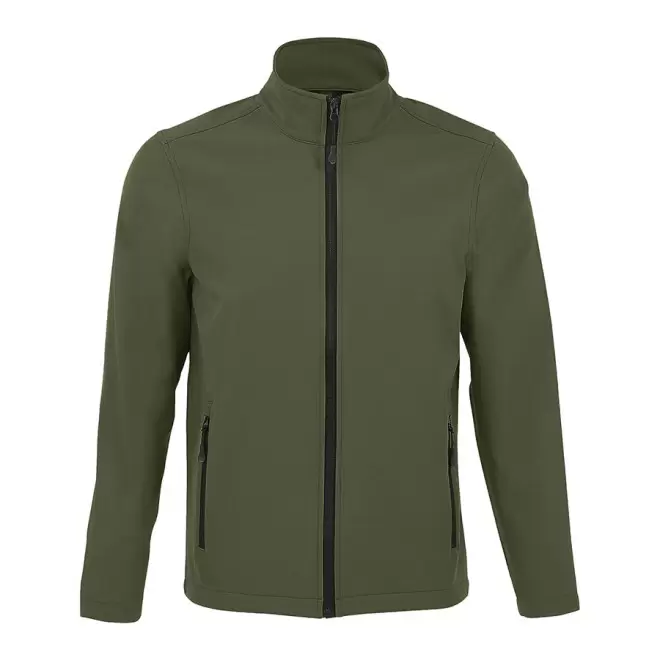 VESTE SOFTSHELL PERSONNALISÉE HOMME 'RACE' 280 GR/M² - army