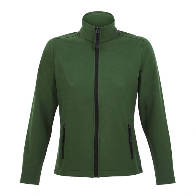 VESTE SOFTSHELL PERSONNALISÉE FEMME 'RACE' 280 GR/M² - vert bouteille