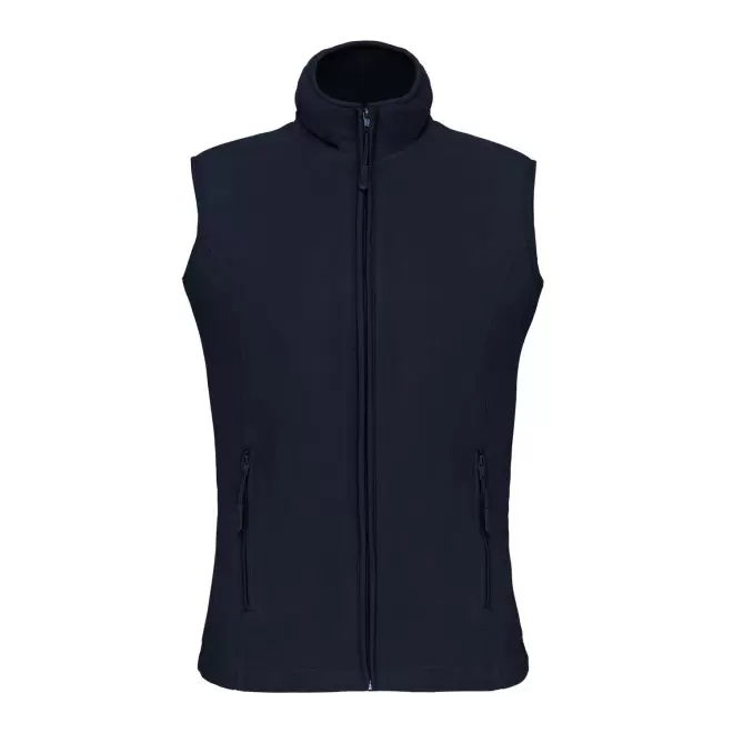 POLAIRE PERSONNALISABLE BODYWARMER FEMME 'KARIPOL BW' - bleu marine