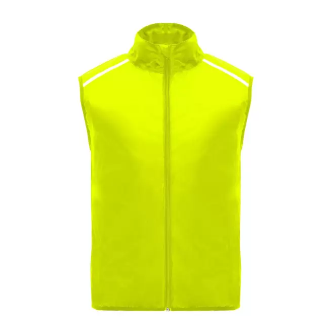 BODYWARMER SPORT MIXTE PERSONNALISE 'JANNU' - jaune fluo