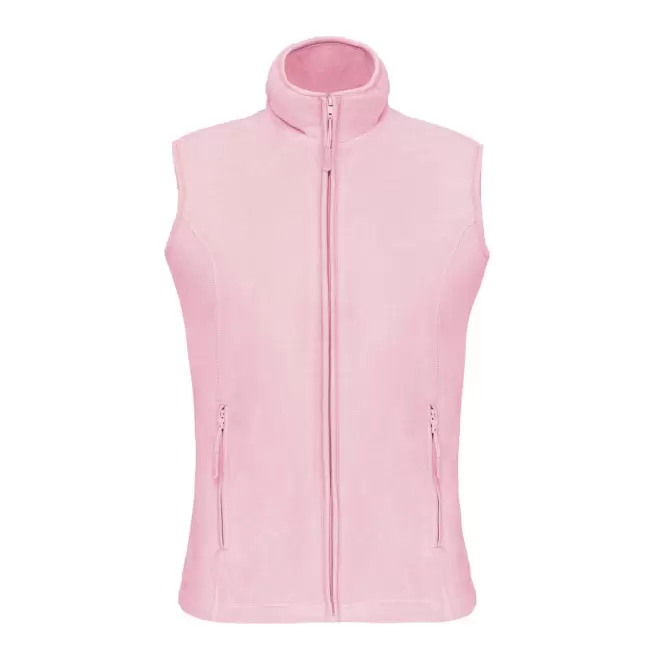 POLAIRE PERSONNALISABLE BODYWARMER FEMME 'KARIPOL BW' - rose pâle