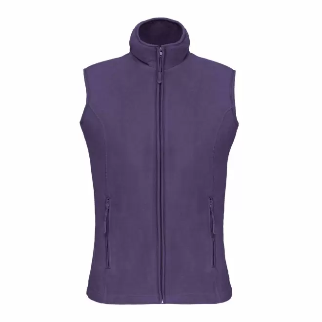 POLAIRE PERSONNALISABLE BODYWARMER FEMME 'KARIPOL BW' - violet foncé