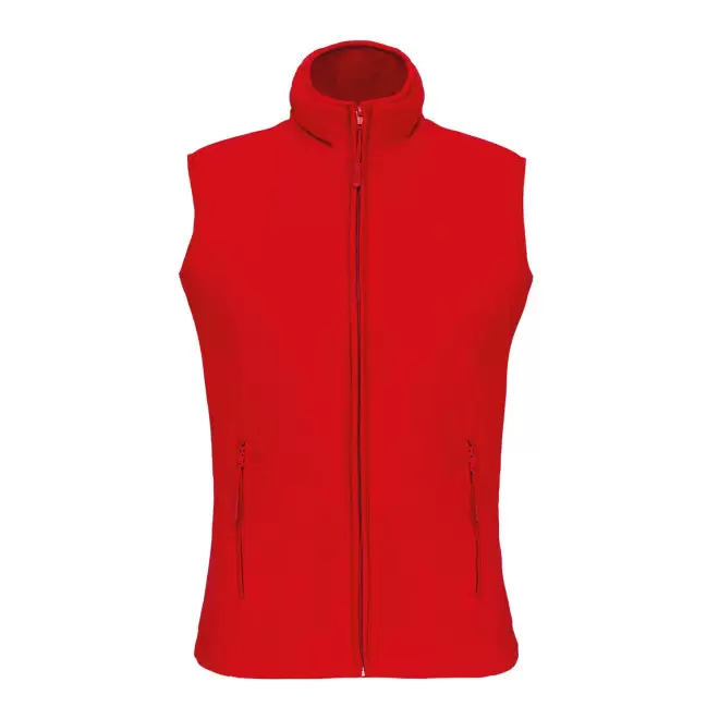 POLAIRE PERSONNALISABLE BODYWARMER FEMME 'KARIPOL BW' - rouge