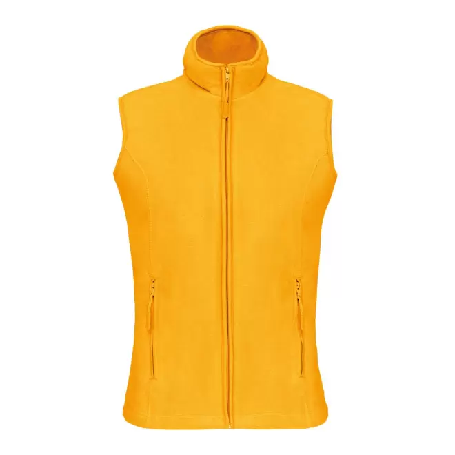 POLAIRE PERSONNALISABLE BODYWARMER FEMME 'KARIPOL BW' - jaune