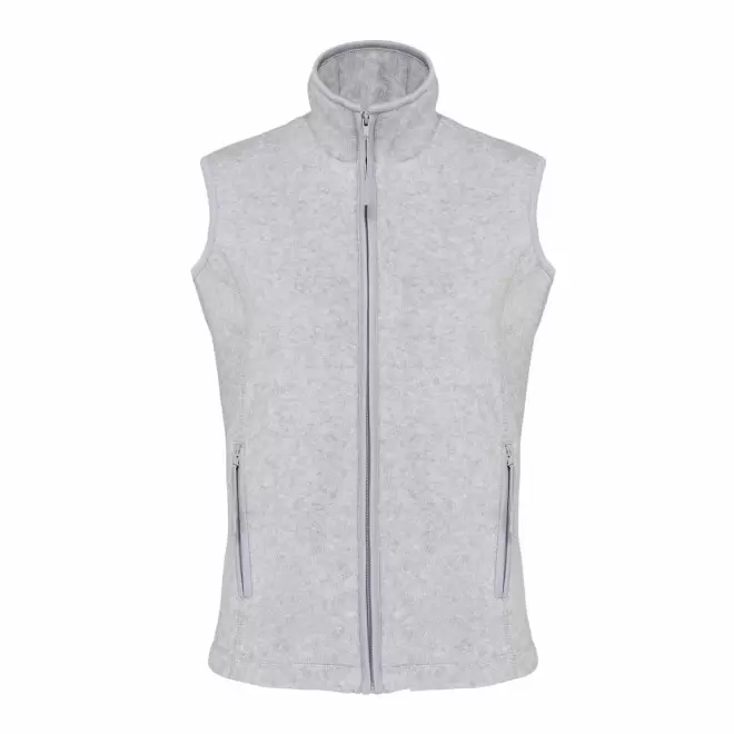 POLAIRE PERSONNALISABLE BODYWARMER FEMME 'KARIPOL BW' - gris chiné