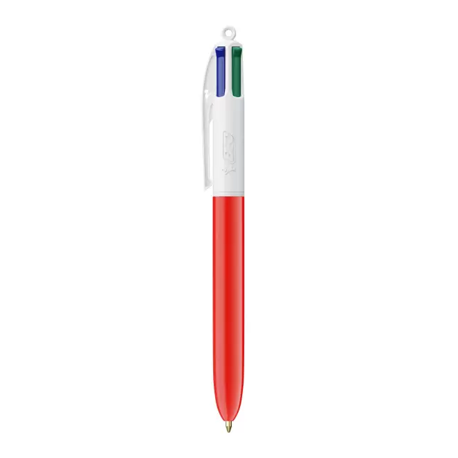 STYLO 4 COULEURS PUBLICITAIRE BIC® 'CLASSIQUE' - rouge