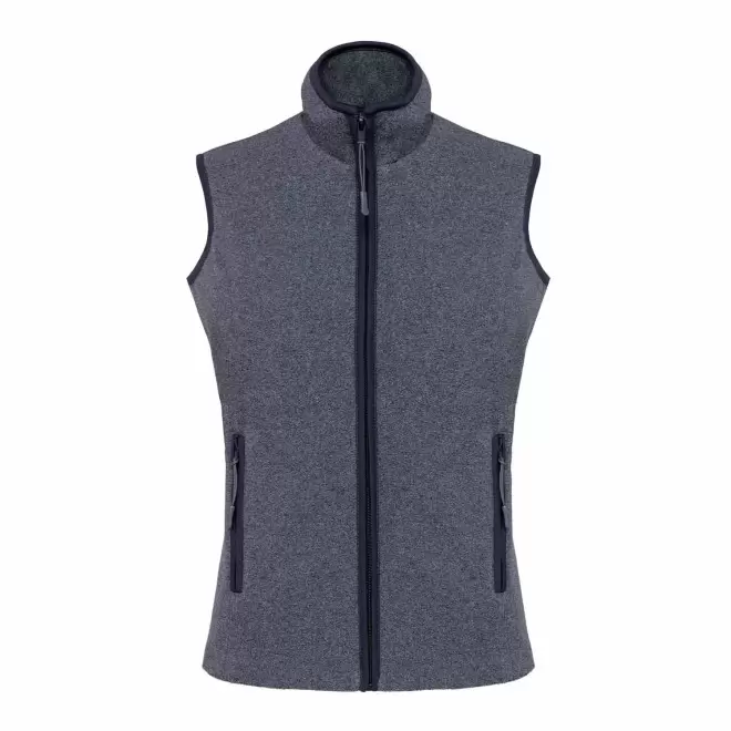 POLAIRE PERSONNALISABLE BODYWARMER FEMME 'KARIPOL BW' - marine chiné
