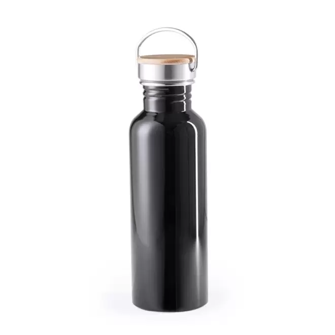 GOURDE ALU PERSONNALISABLE 800 ML 'CHEDDY COLOR'  - noir